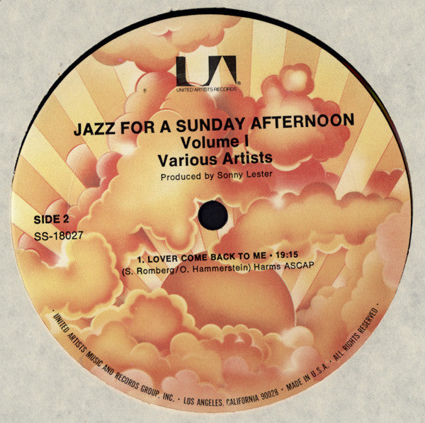 Jazz For A Sunday Afternoon Volume 1