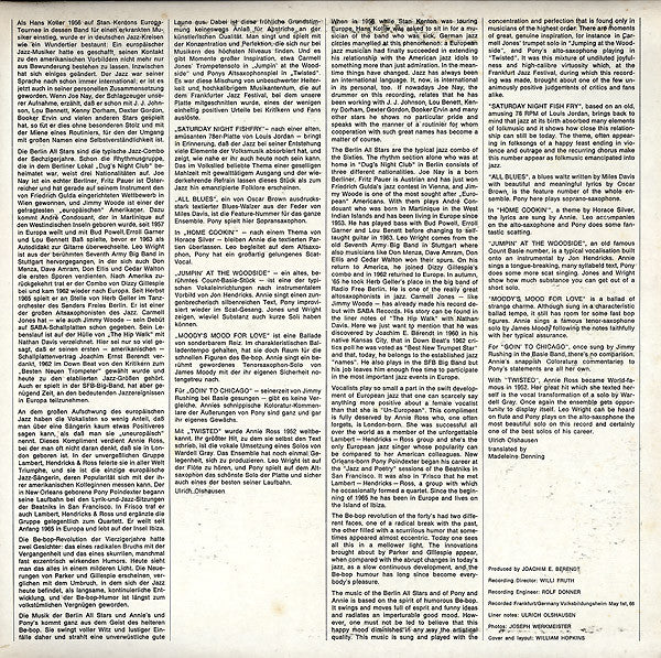 Recorded At The Tenth German Jazz Festival In Frankfurt