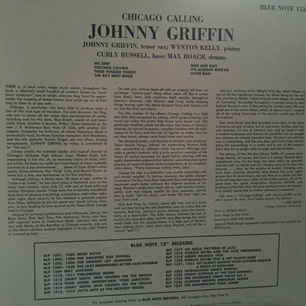 Introducing Johnny Griffin