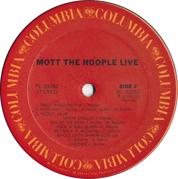 Mott The Hoople Live
