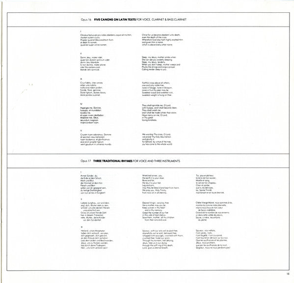 The Complete Works Of Anton Webern, Volume 1 (Op. 1-31)