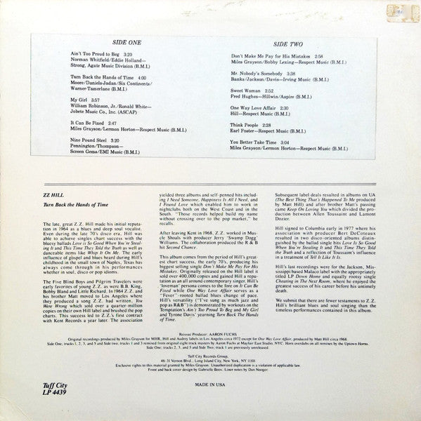 Turn Back The Hands Of Time