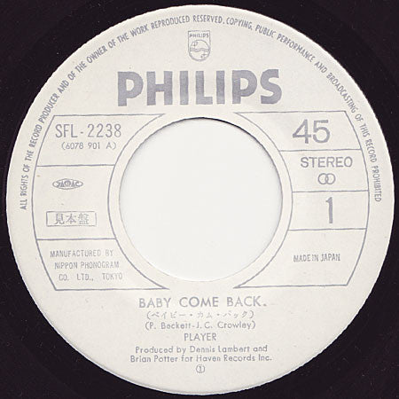 Baby Come Back / Love Is Where You Find It