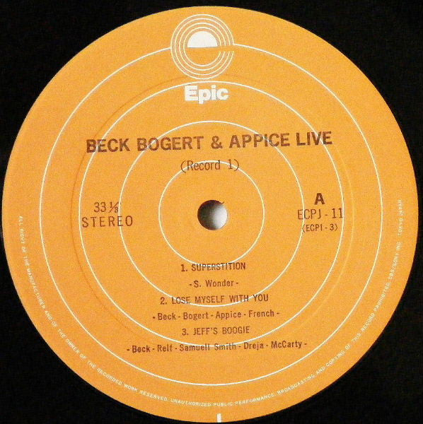 Beck, Bogert & Appice Live