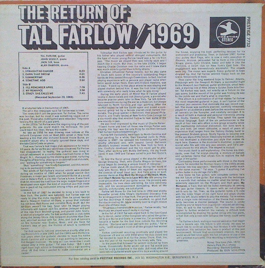 The Return Of Tal Farlow / 1969