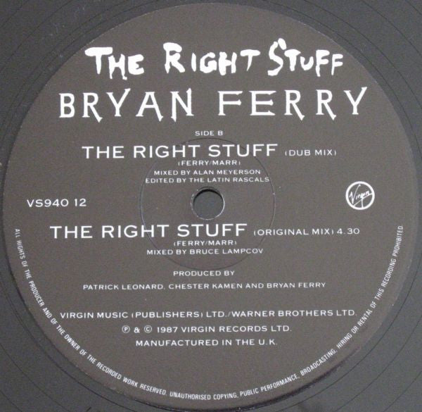 The Right Stuff