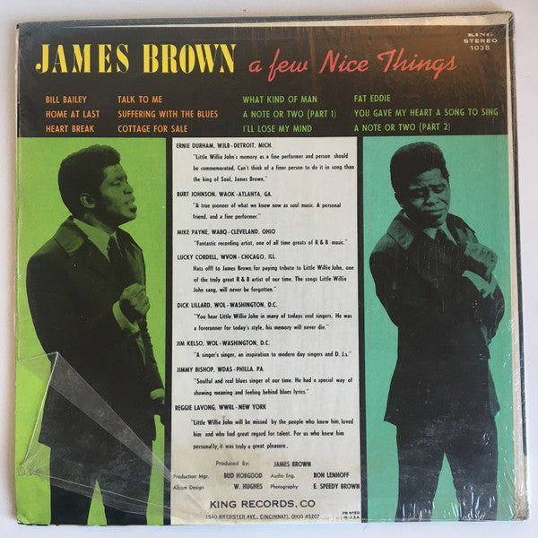 Release: Thinking About Little Willie John And A Few Nice Things-Vinyl-US-1968-KS 1038, 1038-22321366