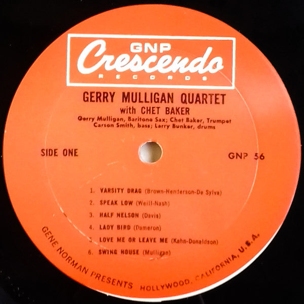 Gerry Mulligan With Chet Baker Special Added Attraction! Buddy DeFranco And His Quartet With Voices