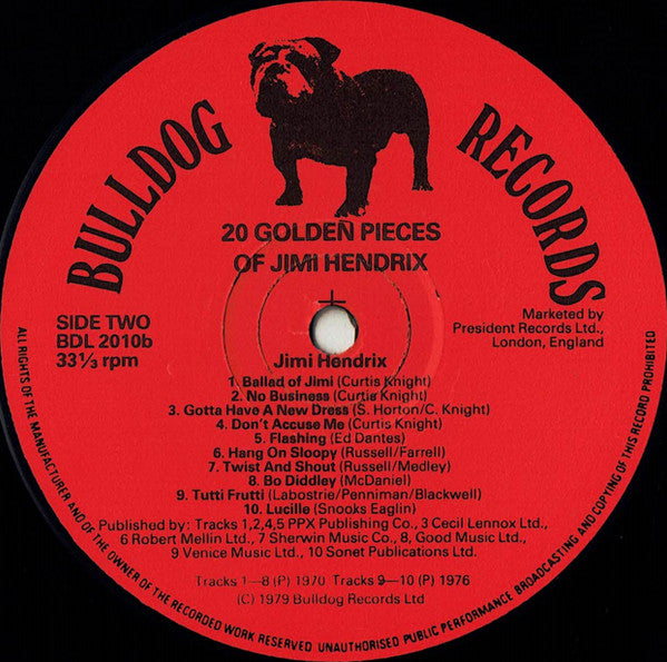 20 Golden Pieces Of Jimi Hendrix