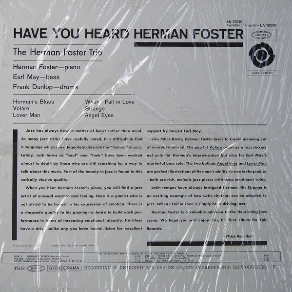 Have You Heard Herman Foster