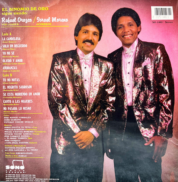 Release: El Binomio De Oro 1986-Vinyl-US-1986-SO-1403-11003147