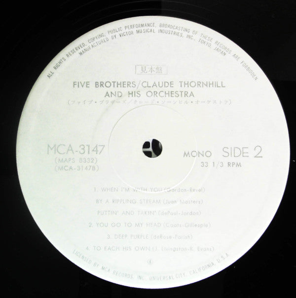 Claude Thornhill And His Orchestra Play The Great Jazz Arrangements Of Gerry Mulligan And Ralph Aldrich