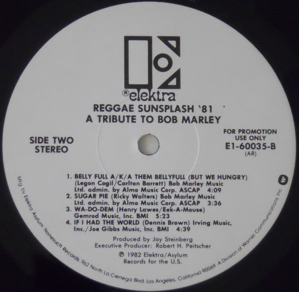 Reggae Sunsplash '81 A Tribute To Bob Marley