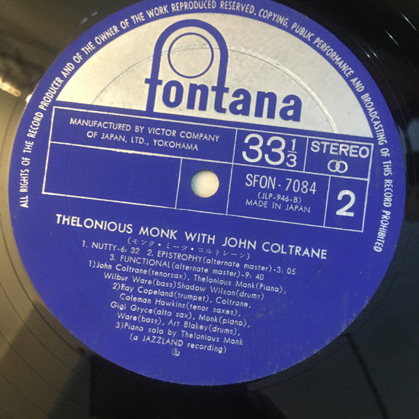 Thelonious Monk With John Coltrane