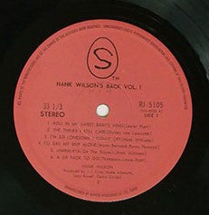 Hank Wilson's Back Vol. I