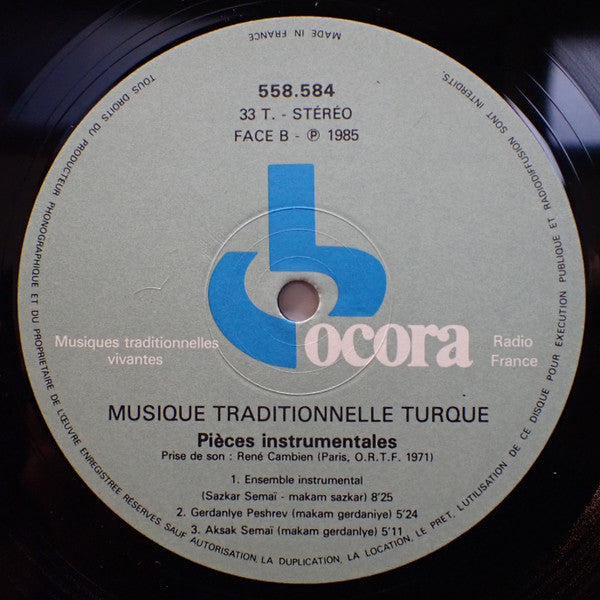 Turquie Musique Traditionnelle - Piéces Instrumentales