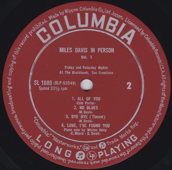 In Person Vol. 1, Friday And Saturday Nights At The Blackhawk, San Francisco