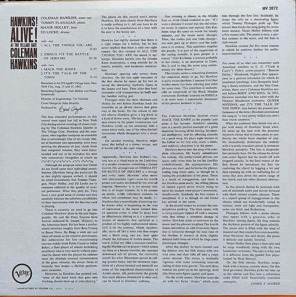 Hawkins! Alive! At The Village Gate = ジェリコの戦い