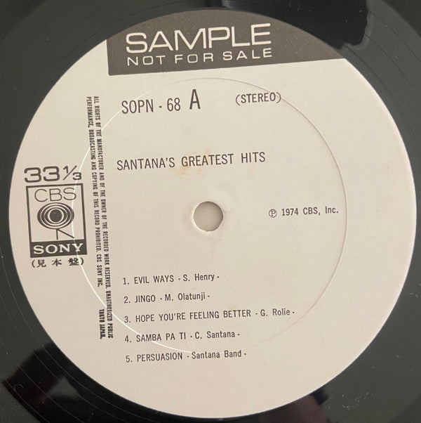 Santana's Greatest Hits