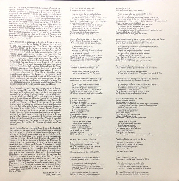 Decameron (Ballate Monodiques De L'Ars Nova Florentine)