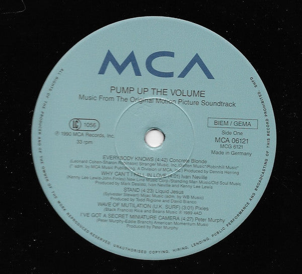 Pump Up The Volume : Music From The Original Motion Picture Soundtrack