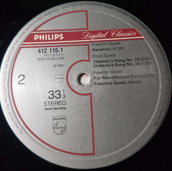 Gulda Plays Gulda - Piano Compositions