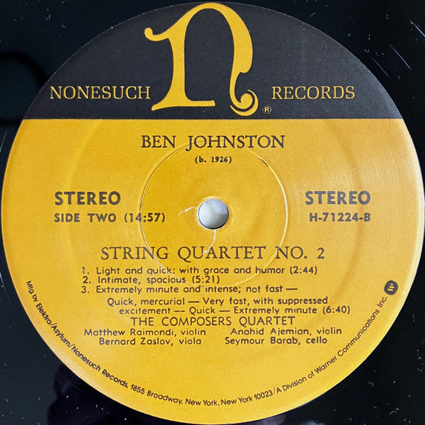 HPSCHD / String Quartet No. 2