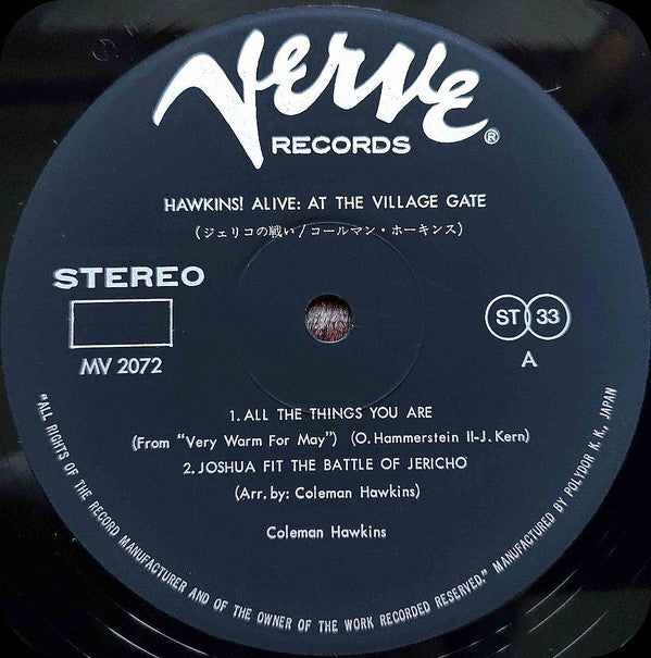 Hawkins! Alive! At The Village Gate = ジェリコの戦い