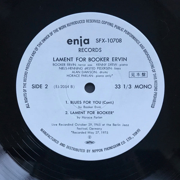 Lament For Booker Ervin
