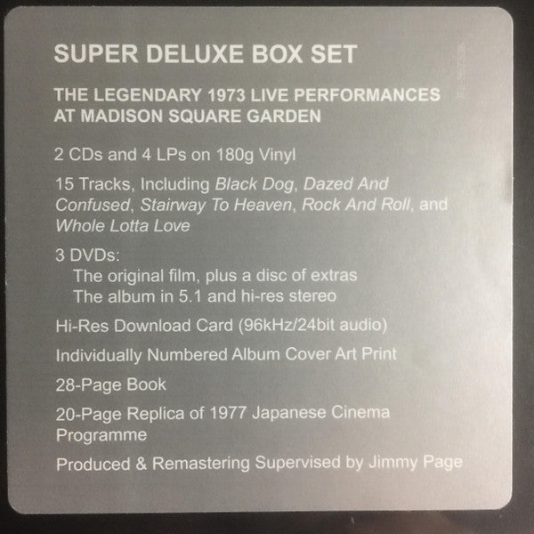 The Soundtrack From The Film Led Zeppelin The Song Remains The Same