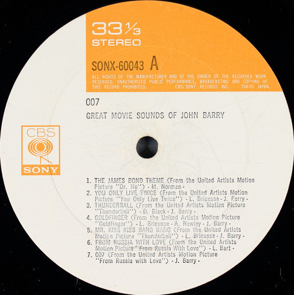 007 - Great Movie Sounds Of John Barry