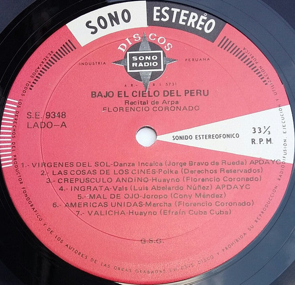 El Arpa De Florencio Coronado - Bajo El Cielo Del Peru