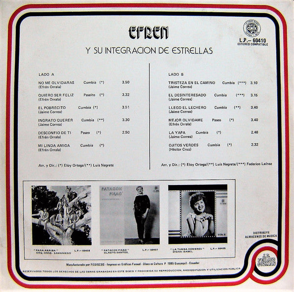 Efrén Y Su Integración De Estrellas
