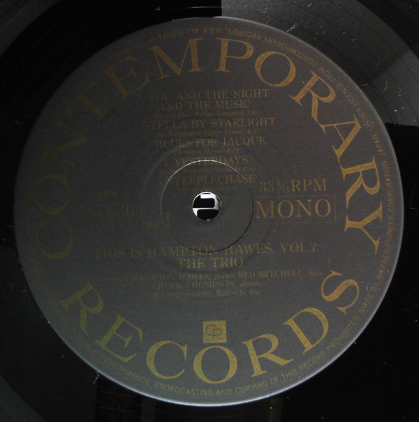 This Is Hampton Hawes Vol. 2: The Trio