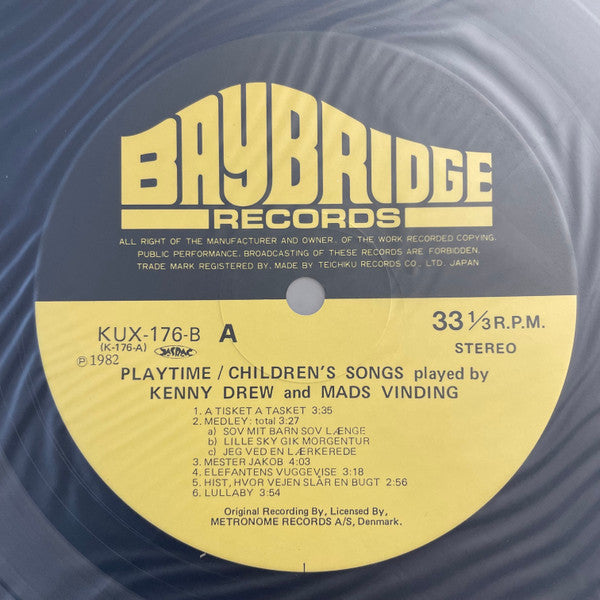 Playtime - Children's Songs Played By Kenny Drew And Mads Vinding