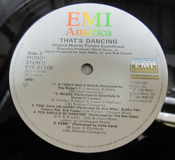 That's Dancing! - The Original Soundtrack Album From The MGM Motion Picture