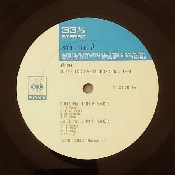 Suites For Harpsichord Nos. 1-4