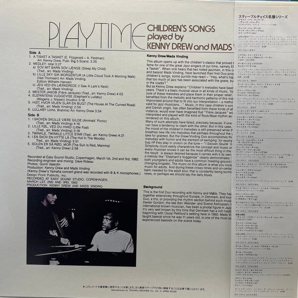 Playtime - Children's Songs Played By Kenny Drew And Mads Vinding