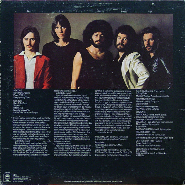 Release: Boston-Vinyl-US-1976-JE 34188-12490278