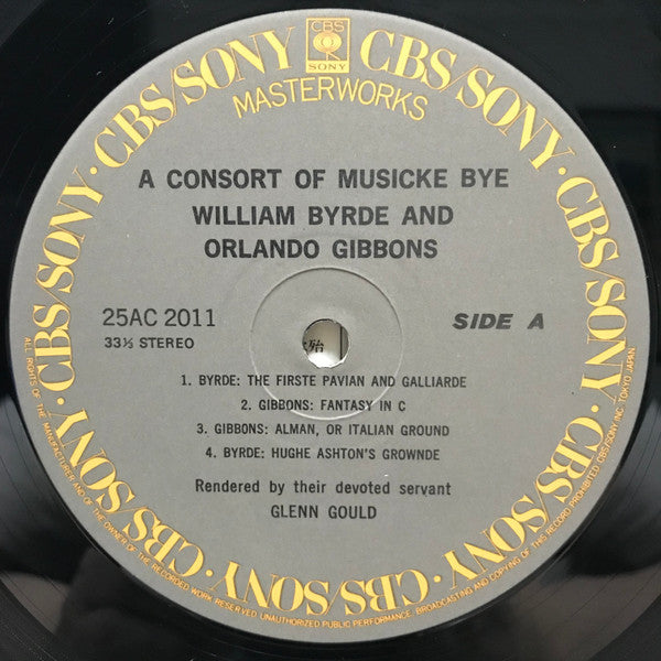 A Consort Of Musicke Bye William Byrde And Orlando Gibbons