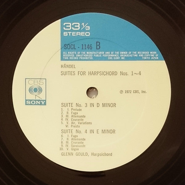 Suites For Harpsichord Nos. 1-4