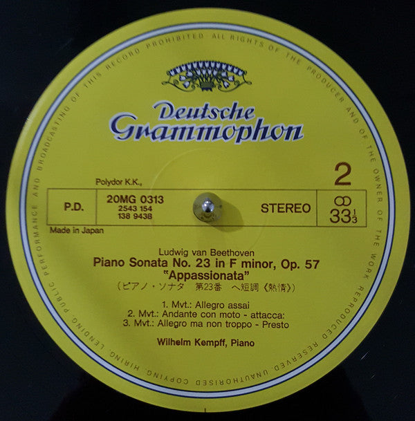 Beethoven Piano Sonatas (No. 8 "Pathetique", No. 14 "Moonlight", No. 23 "Appassionata")