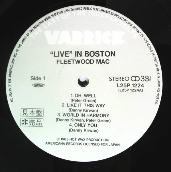 "Live" In Boston