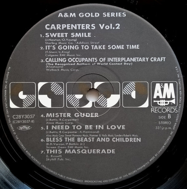 A&M Gold Series Carpenters Vol.2