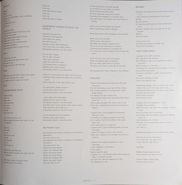 Songs From The Big Chair = シャウト