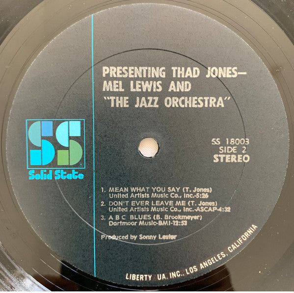 Presenting Thad Jones • Mel Lewis & "The Jazz Orchestra"
