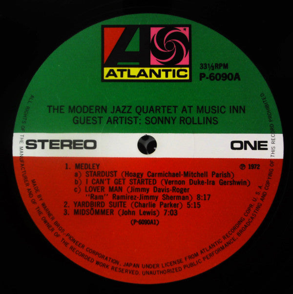 The Modern Jazz Quartet At Music Inn — Volume 2