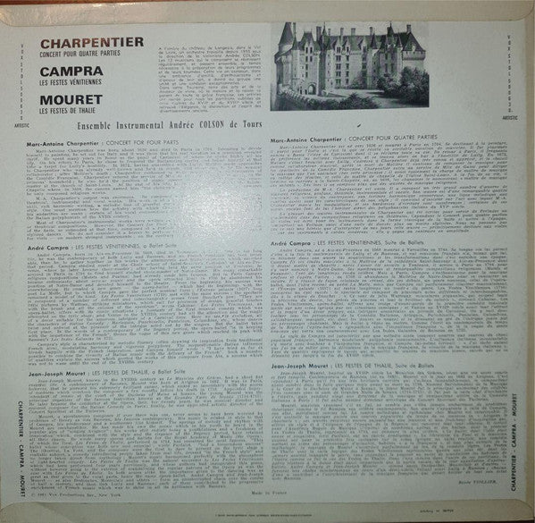 Charpentier - Campra - Mouret