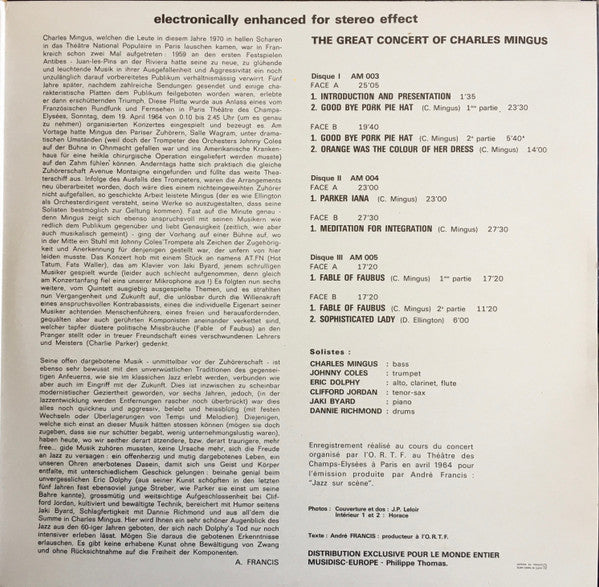 The Great Concert Of Charles Mingus