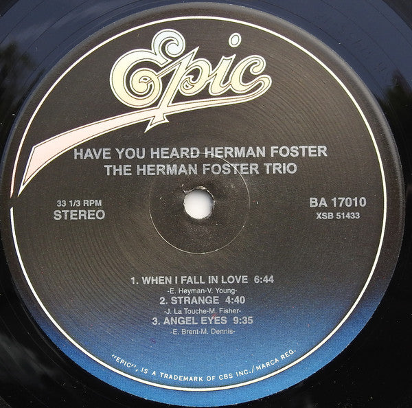Have You Heard Herman Foster